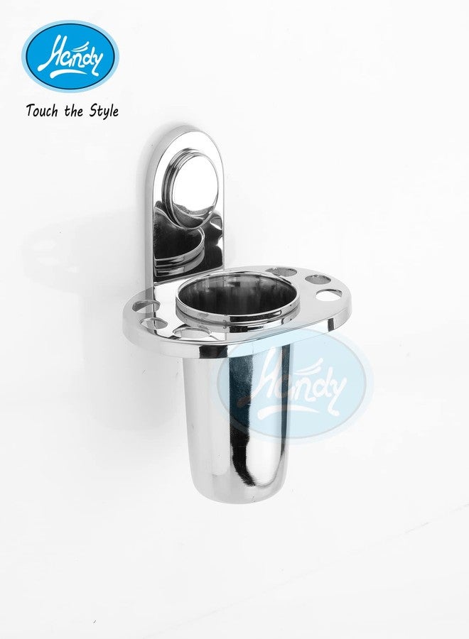 HANDY Stainless Steel Bathroom Accessories 6 pcs Set Towel Rod - 24" | Towel Ring | Soap Dish | Toothbrush Holder | Rob Hook | Paper Holder | Bathroom Hardware Heavy Duty Wall Mounted - Image 5